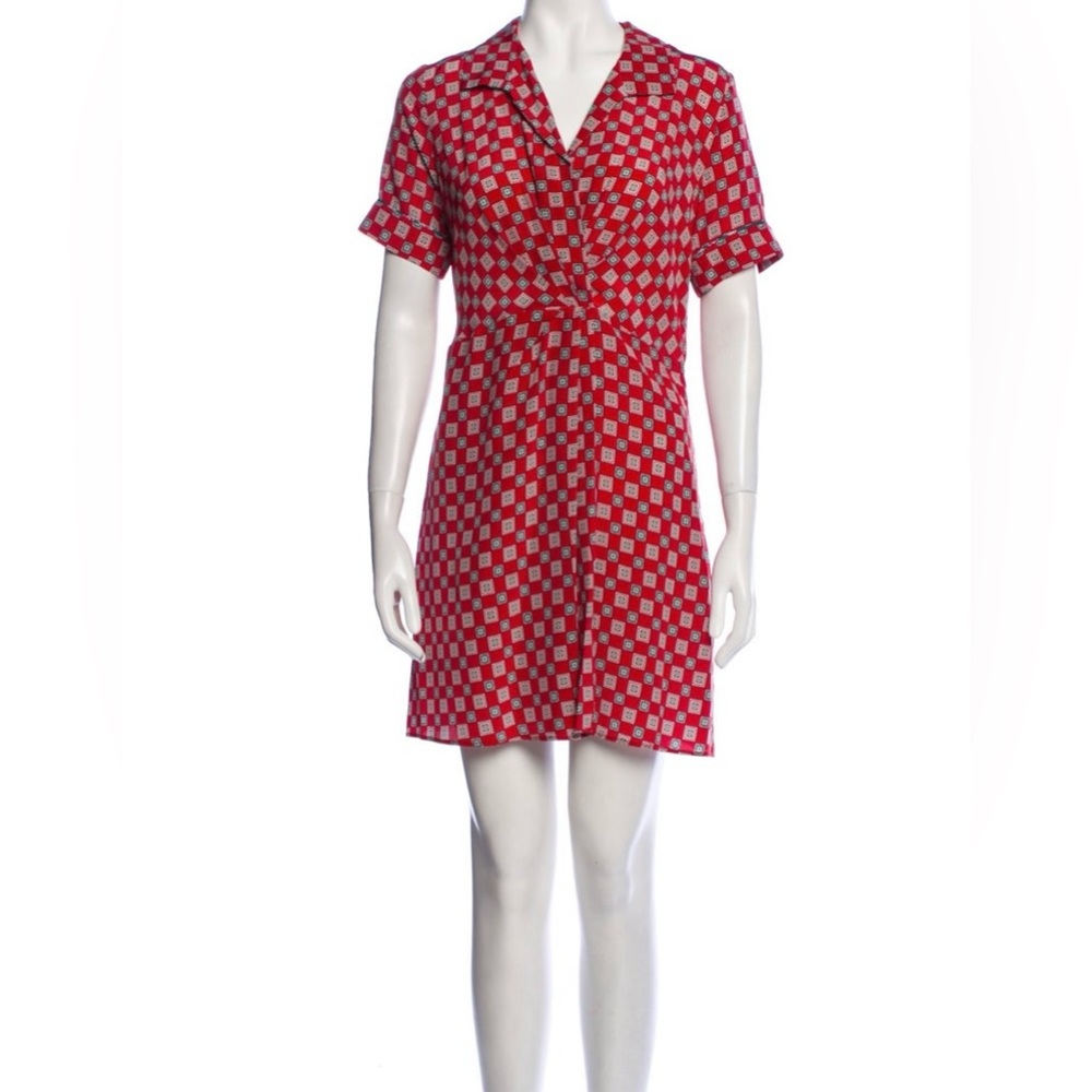 Red Patterned Dress